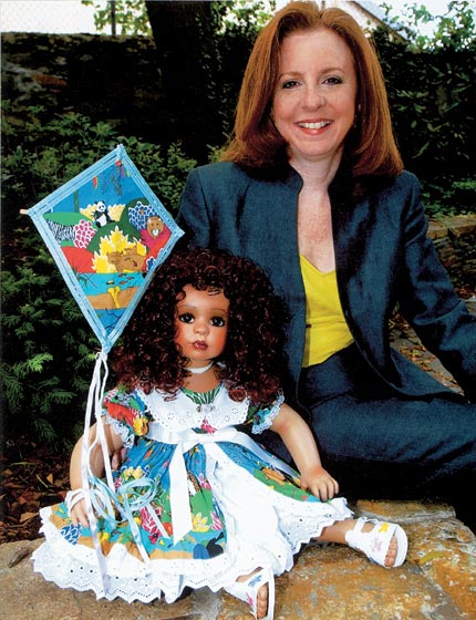 Shirley Blackall 1972 with doll