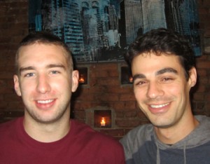 Jim Fisher Jr. '10 (left) and Michael Leff '07