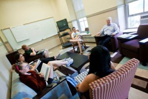 Professor David Johnson teaches the Great American Writers course.