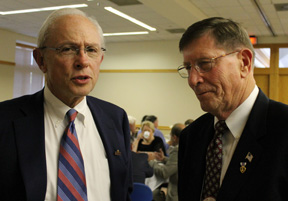 Jeff Ruthizer '62 (left) and John Weis '62 at Reunion Weekend