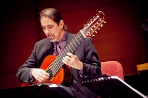 Jorge Torres, associate professor of music, performs with the Marquis Consort.