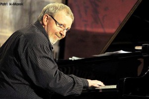Skip Wilkins performs on piano during a music festival in Trutnov, Czech Republic.