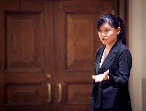 Sharon Chen '15 competes in forensics