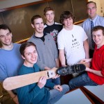 The design team with its prototype.