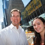 Peter Lops ’91 and Anne Kaplan ’15 in New York City