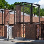Exterior view of the Ahart Family Arts Plaza
