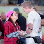 Veronica and Zach celebrate after the win.