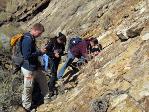 Students use the app in Sheep Mountain, Wyoming, during the Structural Geology class.