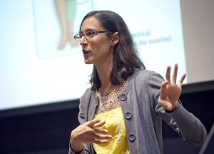 Professor Susan Wenze teaches in Oechsle Hall.