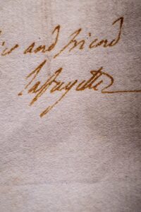 Lafayette's signature