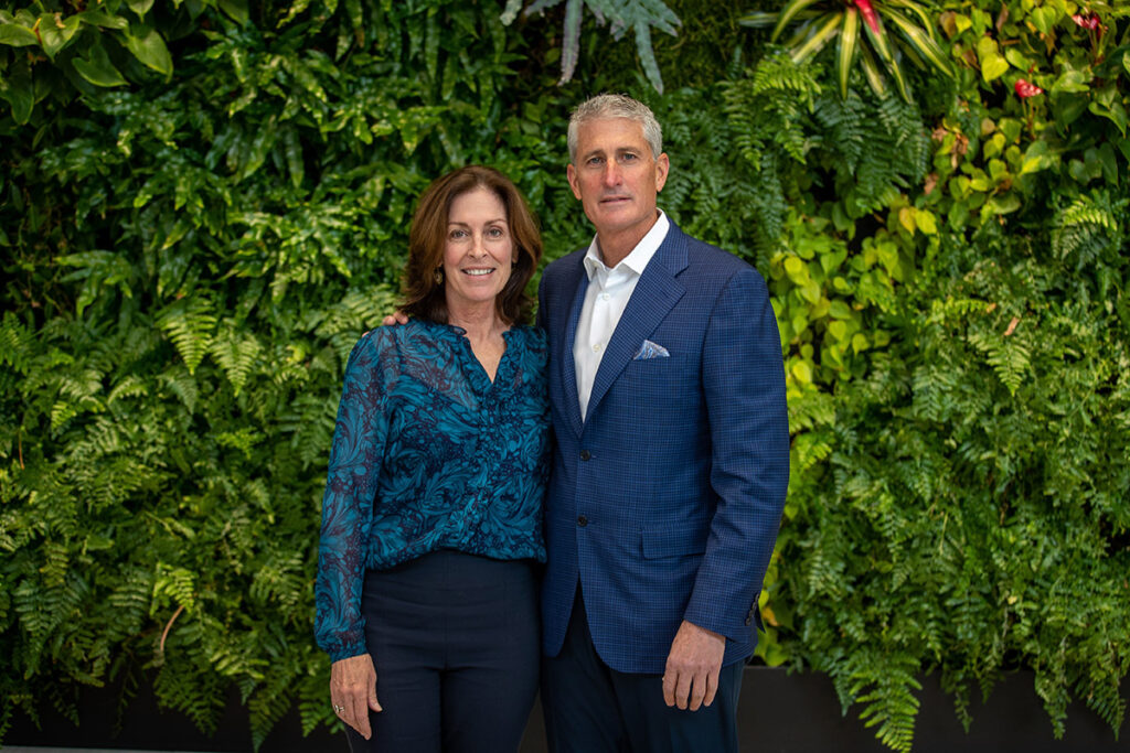 JB and Kathleen Reilly smile.