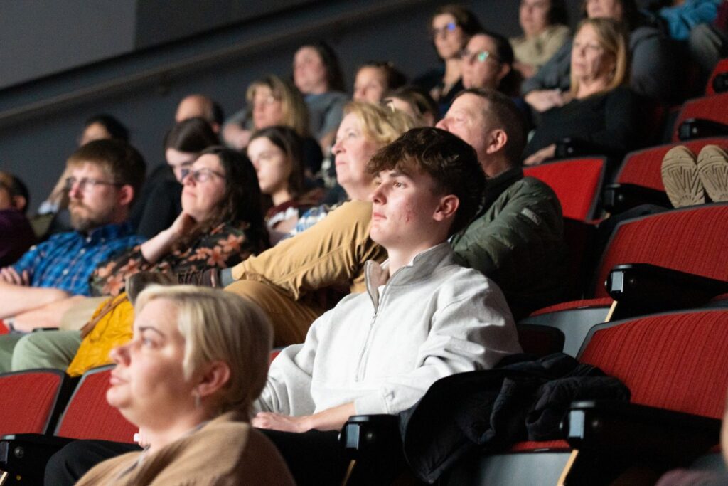 Lafayette faculty, staff, and students joined with administrators and teachers from Easton Area School District and community members on March 12 to view and discuss Counted Out, a landmark documentary about the role of mathematics in civil rights and democracy. | Photo by JaQuan Alston