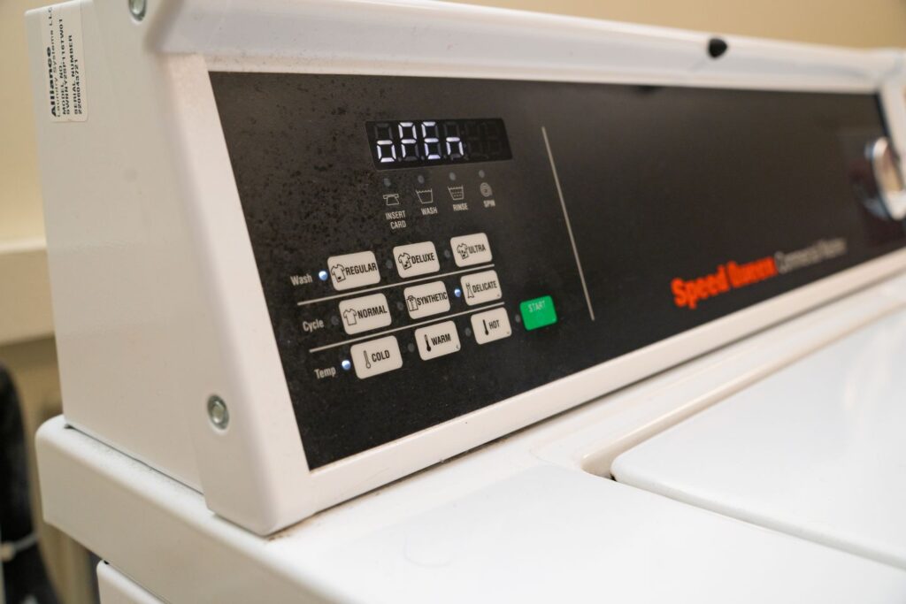 All of the washers and dryers in Watson Hall are equipped with motion sensors 