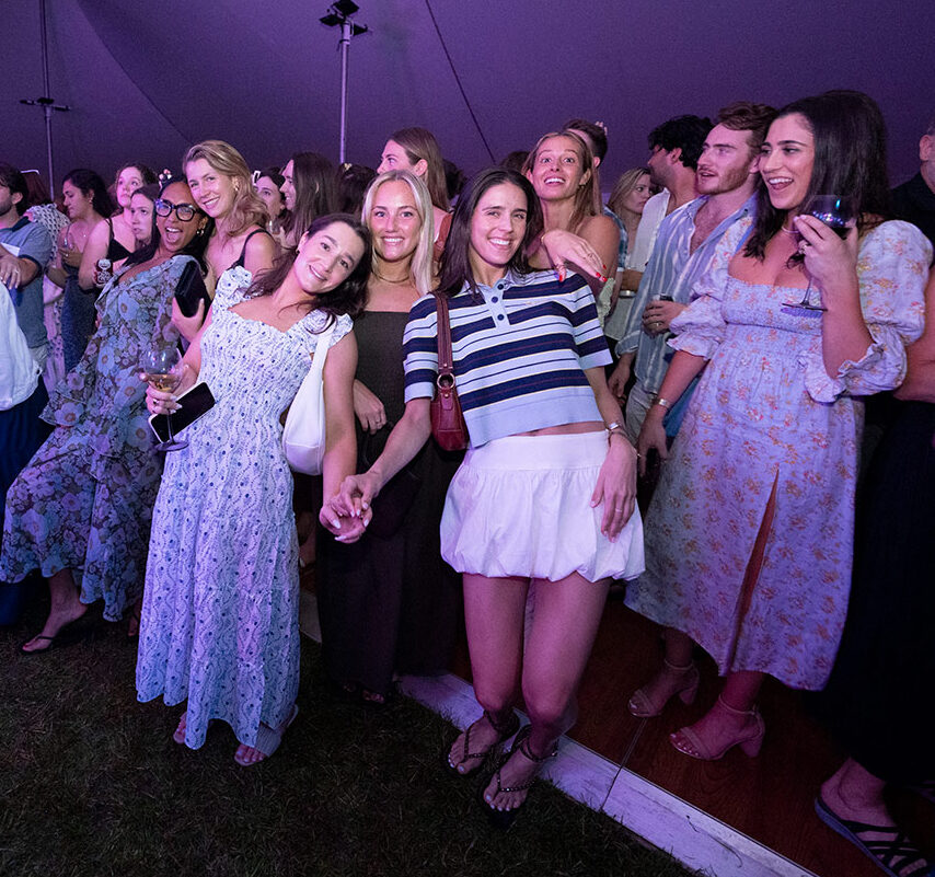 Alumni are dancing under the Reunion tent