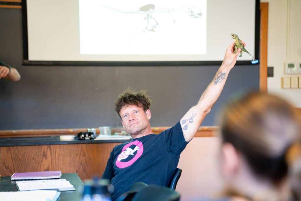 A dino discovery, as Eric Doyle enjoys pursuing a long-held interest in geology. | Photo by JaQuan