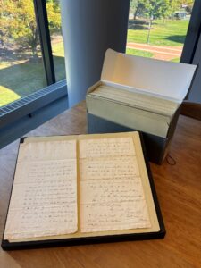 Lafayette College has the largest single repository of letters written and sent by the Marquis de Lafayette to George Washington, reflecting the special bond they shared. | Photo courtesy of Special Collections and College Archives