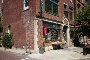 the brick facade of Quadrant Book Mart & Cafe is shown.