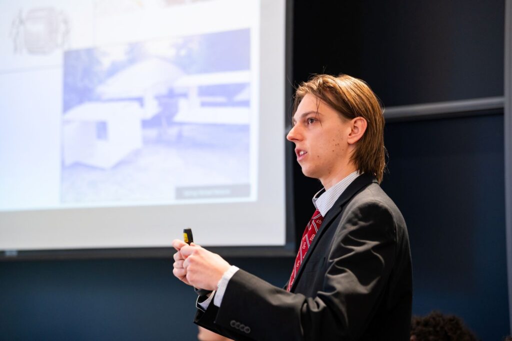 Lafayette engineering offers experiences that improve lives and to consider things beyond engineering, says William Blair ’26. | Photo by JaQuan Alston