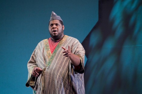 Chris Duru '10 performs in Lafayette College Theater's production of As You Like It.