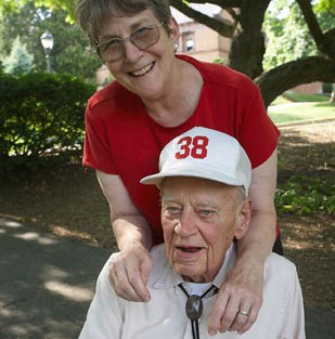 George W. Crouch '38, oldest alumnus who attended Reunion 2011.