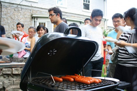 International Student Association orientation barbecue