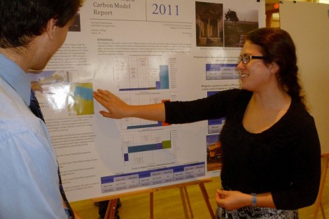Civil engineering major Janka Lovering '13 worked with David Veshosky, associate professor of civil and environmental engineering, on the sustainable re-population and development of New Orleans' Lower Ninth Ward.