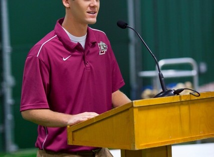 Jeff Snell ’12, co-captain of the baseball team