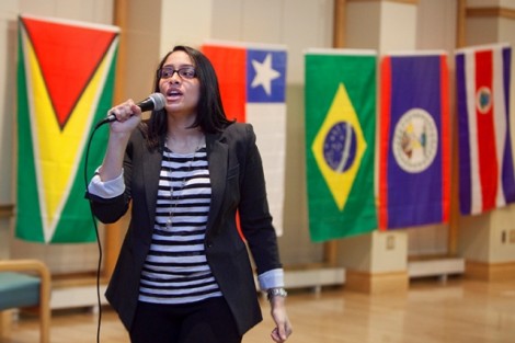 Stephanie Rodriguez '12 was the M.C. for the event.
