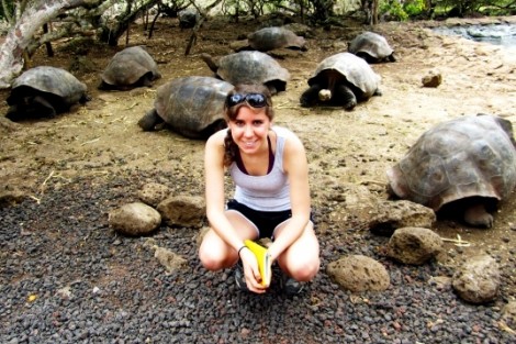 Cara Murphy ’11 at the Galapagos Islands