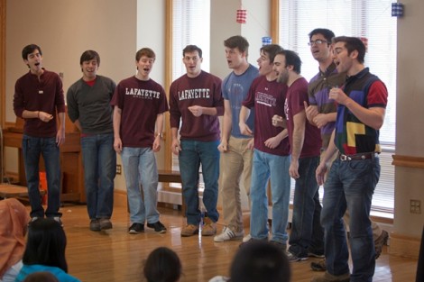 A cappella group The Chorduroys performs.