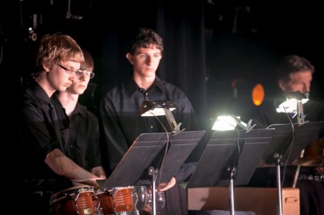 Students perform during the show.