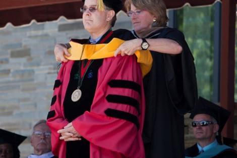 Barry Sleckman ’83 receives an honorary degree.