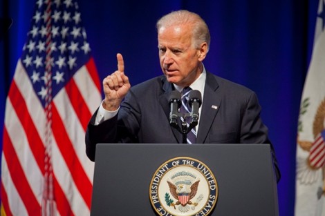 Vice President Joe Biden presents his address, “Charting Our Economic Destiny: The Pursuit of American Innovation.”