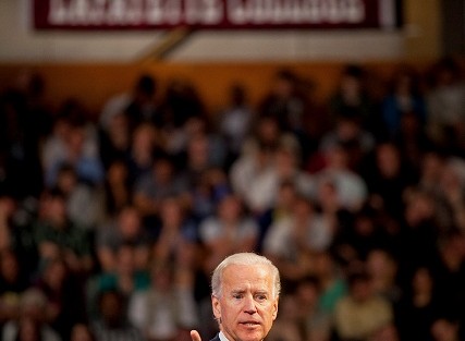 Vice President Joe Biden presents his address, “Charting Our Economic Destiny: The Pursuit of American Innovation.”
