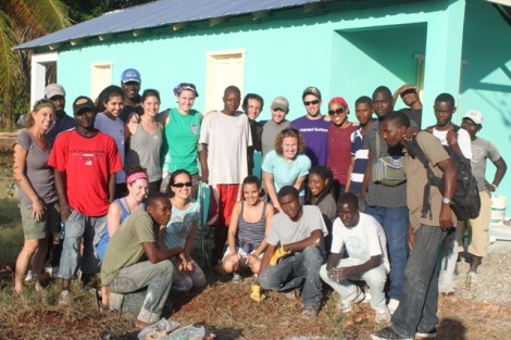 Haiti- The team poses for a picture.