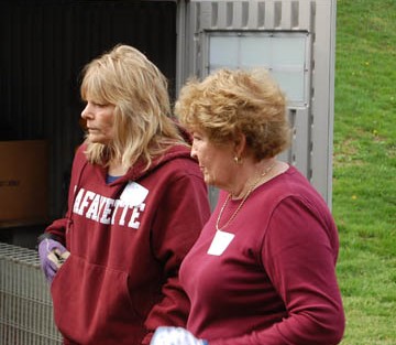 Barbara Chaulpa P'12 (left) and Judith Campbell P'90 of Lafayette Alumni of the Lehigh Valley