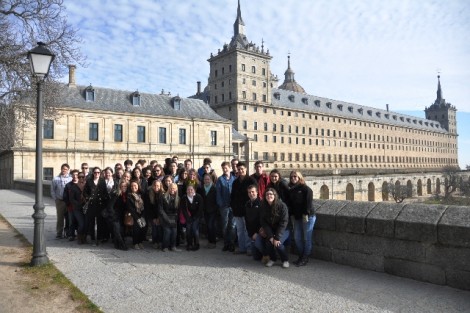 The Lafayette group at El Escorial in Madrid
