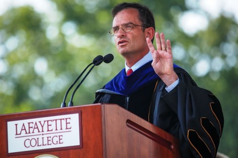 President Daniel Weiss speaks at Convocation ceremonies for the Class of 2016.