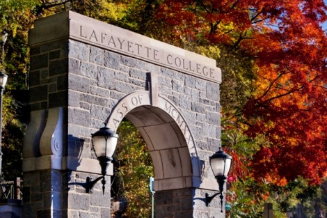 The arch at the foot of College Hill has been refurbished.
