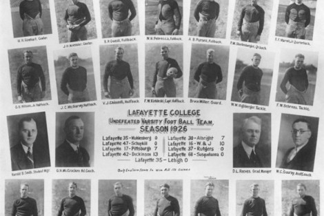 The 1926 undefeated football team beat Lehigh 35-0.