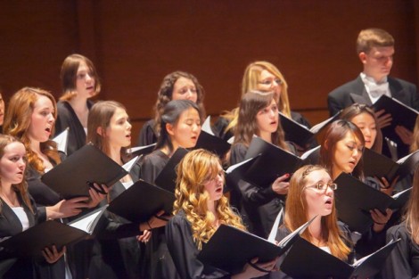 The Concert Choir performs.