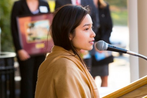 Grossman House resident Anh Nguyen ’15 discusses her experiences with the living community.