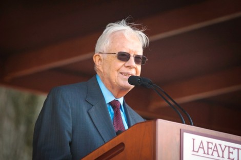 Jimmy Carter, 39th President of the United States, delivers Lafayette’s inaugural Robert ’69 and Margaret Pastor Lecture in International Affairs.