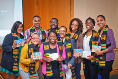 Graduating members of the Association of Black Collegians show their gifts.