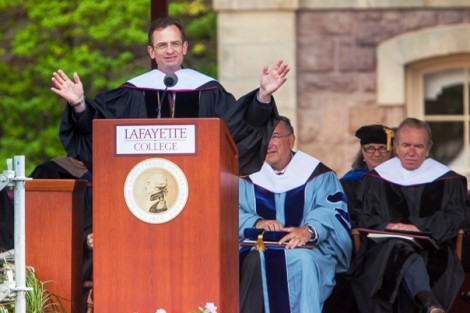 President Daniel Weiss offers his farewell advice to the Class of 2013.