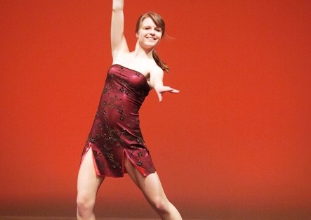 Lauren Steinbeck ’14 dances to “Have You Ever Really Loved a Woman?” by Bryan Adams.