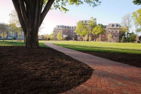 The Quad with Pardee Hall in the background