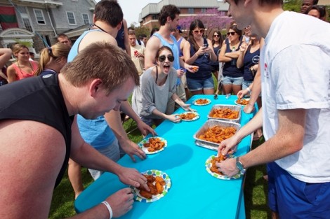 The wing-eating contest
