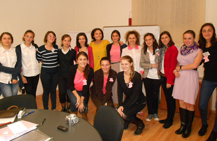 Participants in the International Girls’ Day event