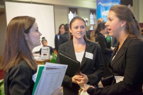 Hundreds of students attended the College’s annual Career Fair looking to connect with more than 50 employers for internship and job opportunities. 